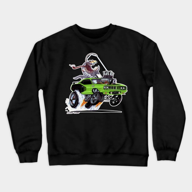 FISHTAILIN 1971 HEMI 'cuda sublime Crewneck Sweatshirt by vincecrain